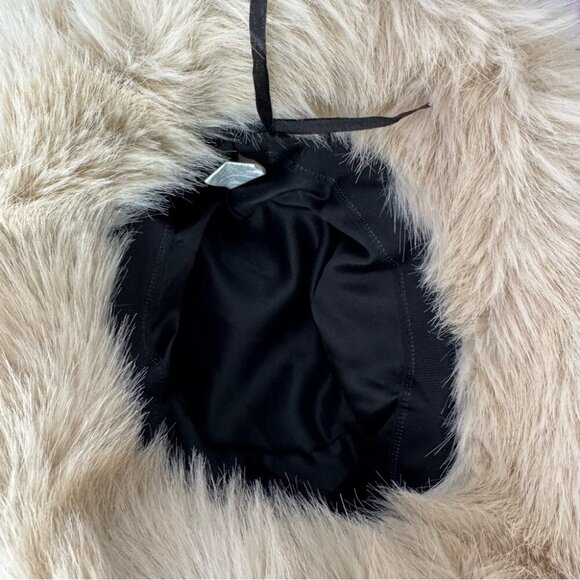Fur bucket hat furry fuzzy beige blonde Russian style touque winter adjustable main image 6
